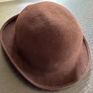 Vintage Felt Bowler Hat Small